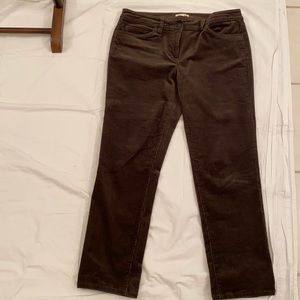 Eileen Fisher Brown Corduroy Pants 10